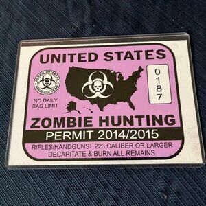 Zombie Hunter Permit